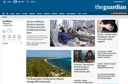 Guardian được nhận giải Website tin tức xuất sắc.
